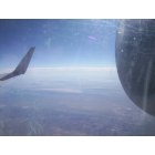 White Sands: pic taken at about 30,000 feet from flight from tucson, az. to dallas, tx..