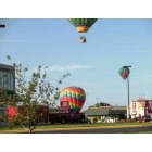 Riverton: Hot Air Balloons over Riverton - as seen from the Holiday Inn & Convention Center