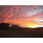 Fort Bliss: Sunset over Fort Bliss in a residential section