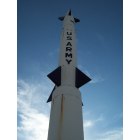 Fort Bliss: Rocket in front of the museum