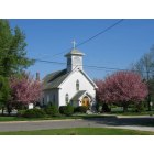 Mullica Hill: Holy Name of Jesus Church in the spring