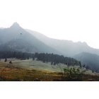 Boulder: : The flatirons, one misty day