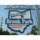 Brook Park: : Welcoming sign, Engle and Sheldon roads, Brook Park, Ohio.