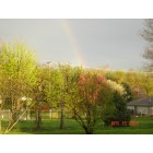 St. Albans: spring with rainbow
