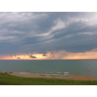 South Haven: : stormy sunset in south haven