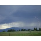 Roberts: Storm, view from cemetery. roberts, montana