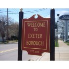 Exeter: Welcome to Exeter sign