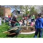 Echo: : Planting Echo's Official Tree, the Red Horse Chestnut in April 2009 for the city's 20th anniversary as a Tree City USA