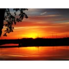 Moline: : Sunrise on the Rock River, Moline, Illinois