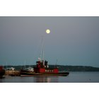 Harbor Springs: : Full Moon over Ottawa Tug on the Harbor