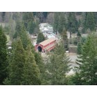 Oakridge: : Hiking on the mountain trail with a fantastic view of the Westfir Covered bridge