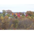 Ethel: Looking east across town shows fall color