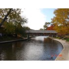 Naperville: : Bridge and Fall colors at Naperville Riverside