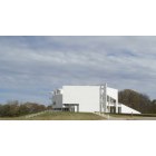 New Harmony: The Atheneum, a museum, gift shop, and visitors' center, designed by architect Richard Meier.
