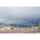 Woodland Park: : Full rainbow over the west end of Woodland Park, Colorado, with a lighter full rainbow above it!
