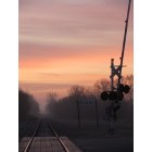 Rogers: : Sunsrise on railroad tracks on the corner of Main Street and 129th Ave N