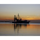 Brunswick: Shrimp Boat at Sunset