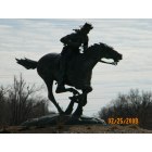 Marysville: Pony Express Rider statue - 7th and Center St