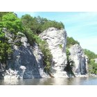 Warsaw: : Pic taken from my kayak of the cliffs you see from the "Mile Long" Bridge