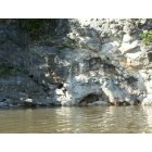 Warsaw: : Pic taken from my kayak of the cliffs you see from the "Mile Long" Bridge