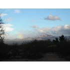 Green Valley: : our view of the Santa Rita's with a slight rainbow.