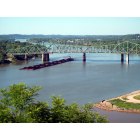 Parkersburg: : Coal Barge on the Ohio River at Parkersburg, WV