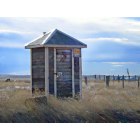 Chugwater: Outhouse for sale was roadside on 313 just outside of Chugwater. It has recently been removed.