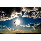 Richfield: Paraglider over Richfield's mountains