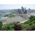 Pittsburgh: : Downtown from the Duquesne Incline