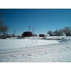 Channing: XIT Ranch HQ, facing East, February snows, 2010