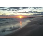 East Atlantic Beach: Sunset in the summer