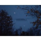 Onalaska: Lake Onalaska, right off the highway; warm,rainy winter evening with fog coming up from the ice. It looks like a fairy land, but it was just the perfect weather conditions for a magical photo.