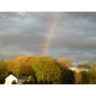 Broad Brook: Rainbow on a farm house