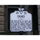Grundy: Historical Marker outside of the Grundy Courthouse