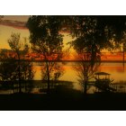 Auburndale: winter sunset on lake ariana
