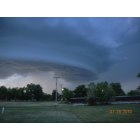 Fort Peck: Storm cloud behind the Fort Peck Hotel on 7/28/10