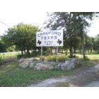 Crawford: Welcome sign on North FM 185