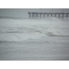 Surf City: Tourist and locals-greet massive swells as Hurricane Earl pounds the east coast- Surf City Pier 9-2-2010