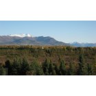 Anchorage: : first snow on the mountains