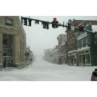 Leesburg: : South King Street in the snow in Leesburg VA
