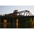Lumber City: Railroad bridge over the Ocmulgee River in Lumber City, GA