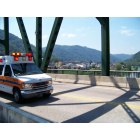 Montgomery: Ambulance screaming across the Montgomery Bridge