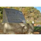Bluff City: Bluff City Monument at the pavilion on Boone Lake