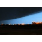 Volga: September 30, 2010: a huge storm coming in over the Volga soybean plant.