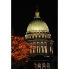 Madison: : The Madison Capitol on Halloween evening 2010, looking very festive.