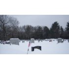 Palmer: cemetary covered in a blanket of snow