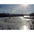 St. Maries: : Tugs breaking up ice on the St. Joe River in St. Maries, Idaho