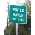 Winter Haven: photo of Winter Haven Florida city limit sign
