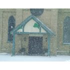 Victoria: Snowy day at St Victoria catholic church
