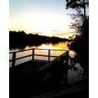 Gulf Shores: : Sunset from pier at Southport Campground